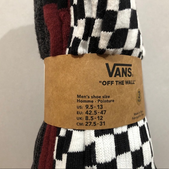 Vans Crew Blue, Multicolor, White, 3 Pair - Picture 4 of 9